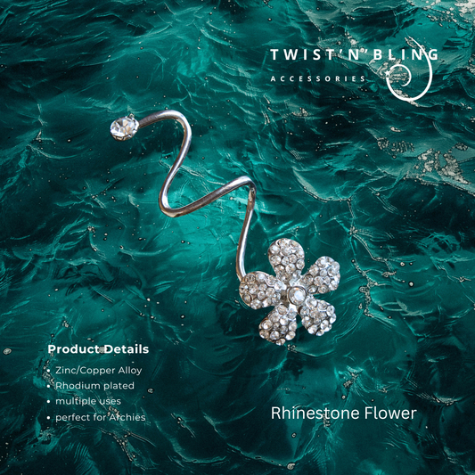 Rhinestone Flower (med)