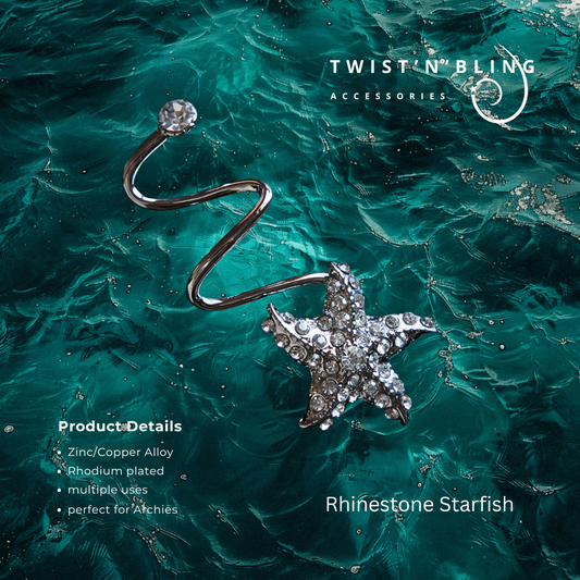 Rhinestone Starfish (med)